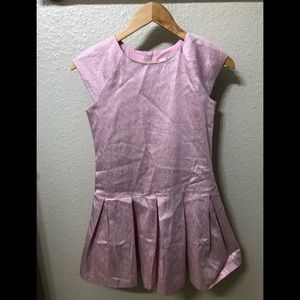 Kate Spade Girls Pink Metallic Dress Size 12Y